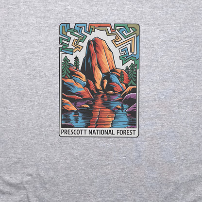 Prescott National Forest Crewneck Sweatshirt Adventure and Outdoors Themed Sweatshirt
