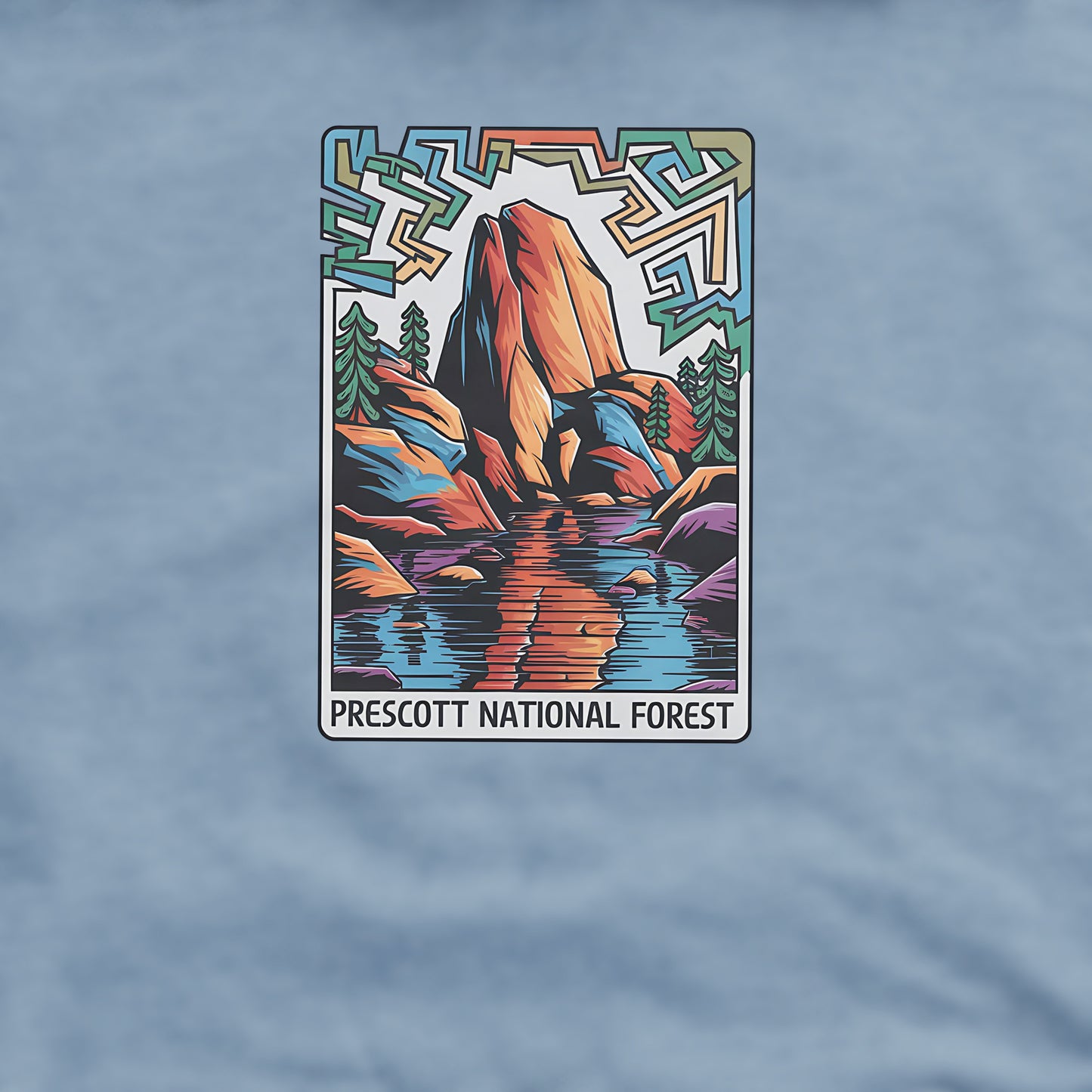 Prescott National Forest Crewneck Sweatshirt Adventure and Outdoors Themed Sweatshirt