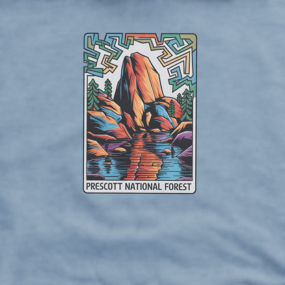 Prescott National Forest Crewneck Sweatshirt Adventure and Outdoors Themed Sweatshirt