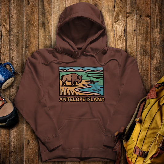 Antelope Island State Park Hoodie Cocoa Adventure and Outdoors Themed Hoodie
