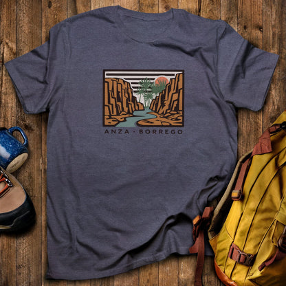 Anza-Borrego Desert State Park T-Shirt Heather Navy Adventure and Outdoors Themed T-Shirt