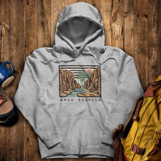 Anza-Borrego Desert State Park Hoodie Sport Grey Adventure and Outdoors Themed Hoodie