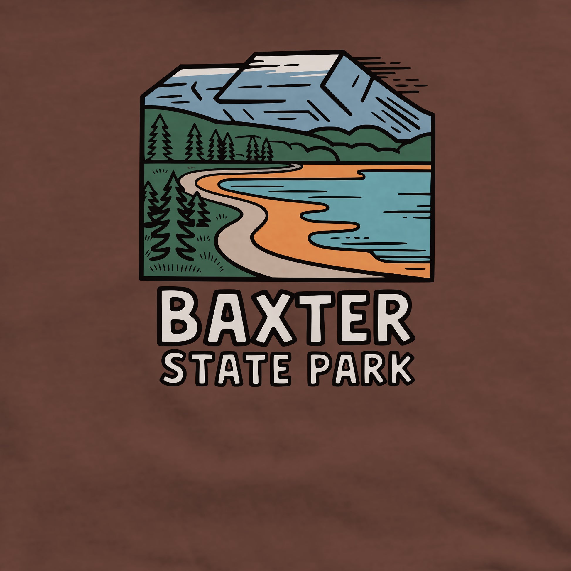 Baxter State Park Crewneck Sweatshirt Adventure and Outdoors Themed Sweatshirt