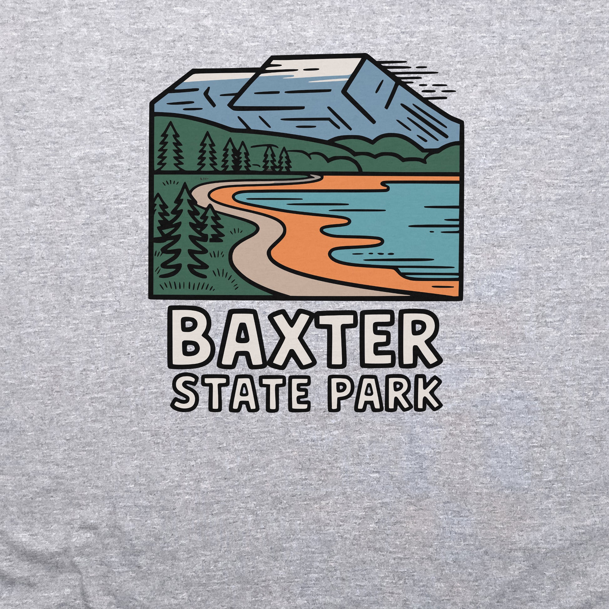 Baxter State Park Crewneck Sweatshirt Adventure and Outdoors Themed Sweatshirt