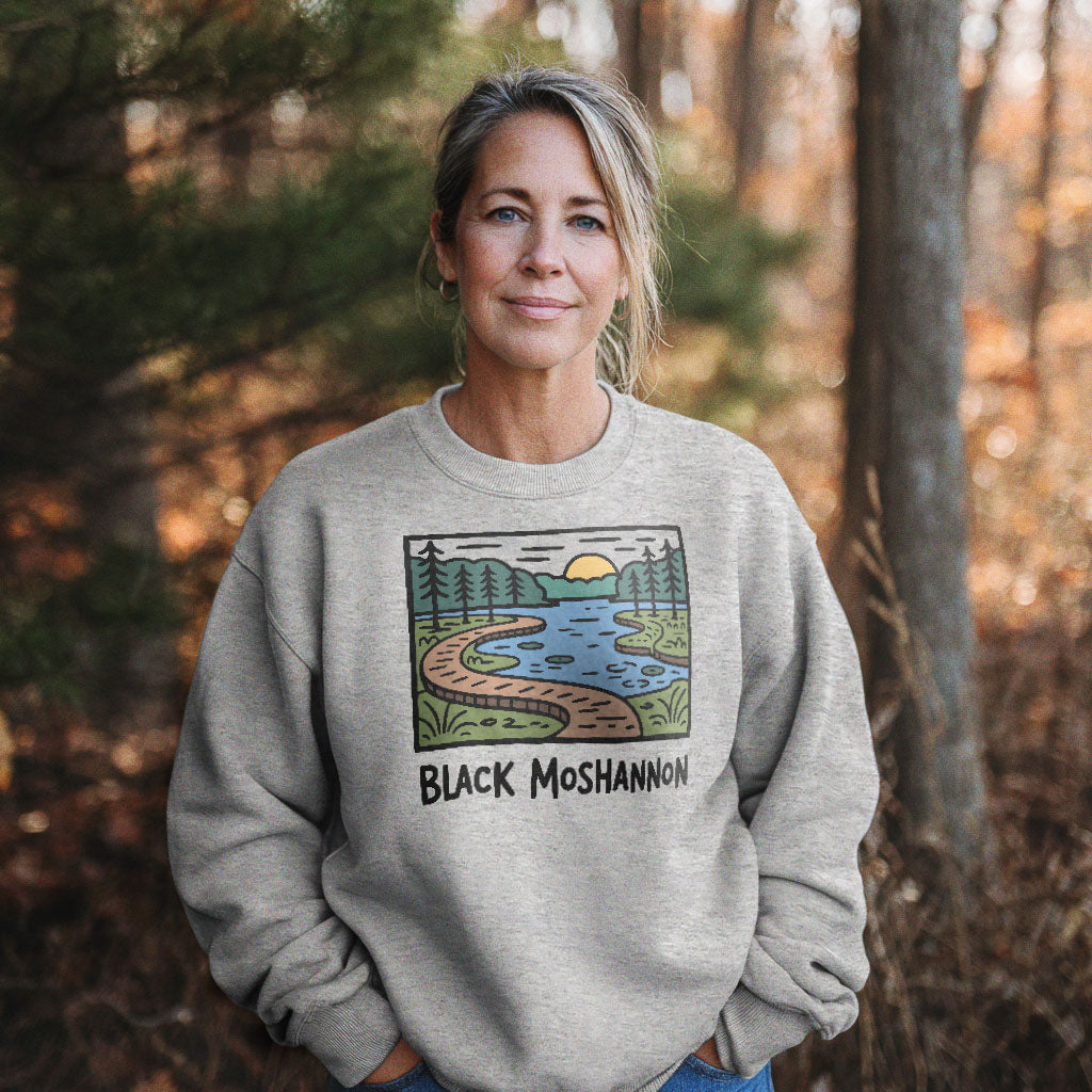 Black Moshannon State Park Crewneck Sweatshirt Adventure and Outdoors Themed Sweatshirt