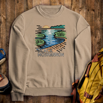 Black Moshannon State Park Crewneck Sweatshirt Sand Adventure and Outdoors Themed Sweatshirt
