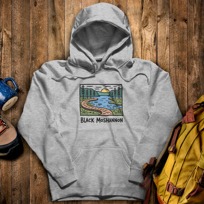 Black Moshannon State Park Hoodie Sport Grey Adventure and Outdoors Themed Hoodie