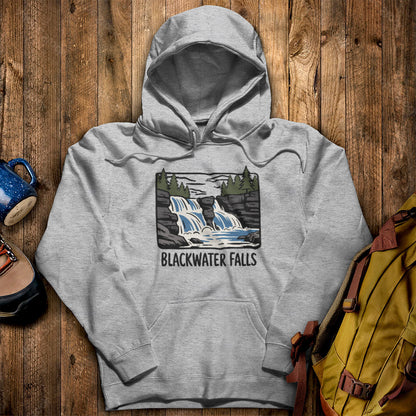 Blackwater Falls Hoodie Sport Grey Adventure and Outdoors Themed Hoodie