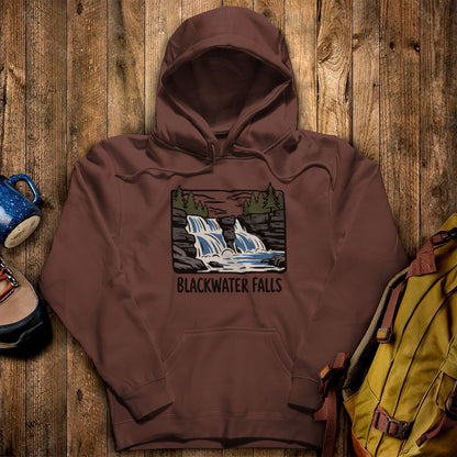 Blackwater Falls Hoodie Cocoa Adventure and Outdoors Themed Hoodie