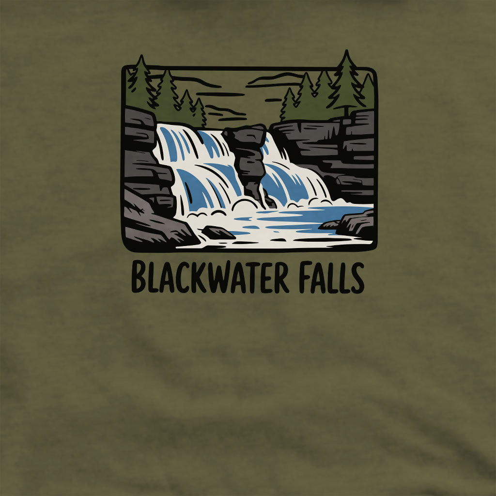 Blackwater Falls Crewneck Sweatshirt Adventure and Outdoors Themed Sweatshirt