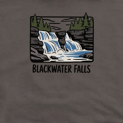 Blackwater Falls Crewneck Sweatshirt Adventure and Outdoors Themed Sweatshirt