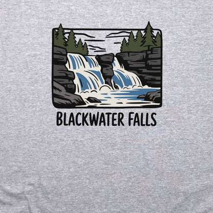 Blackwater Falls Crewneck Sweatshirt Adventure and Outdoors Themed Sweatshirt