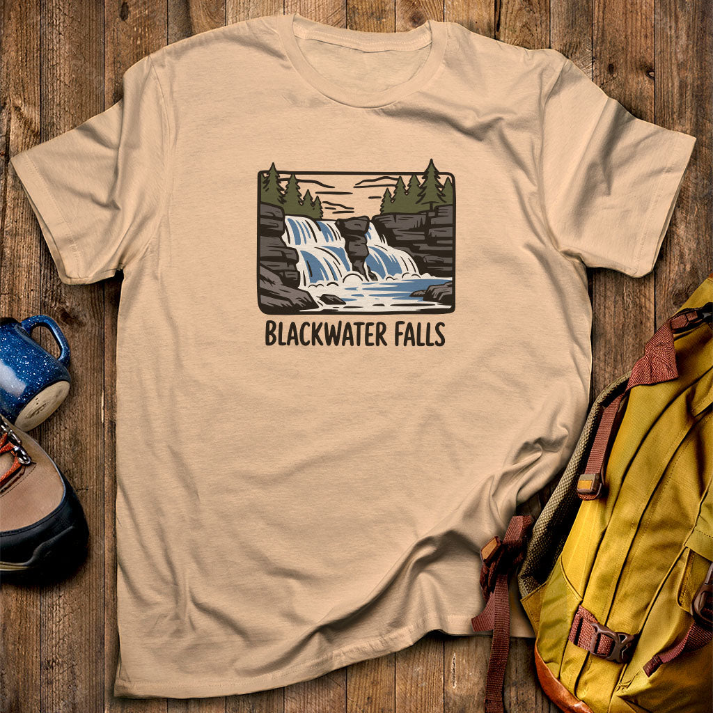 Blackwater Falls T-Shirt Sand Adventure and Outdoors Themed T-Shirt