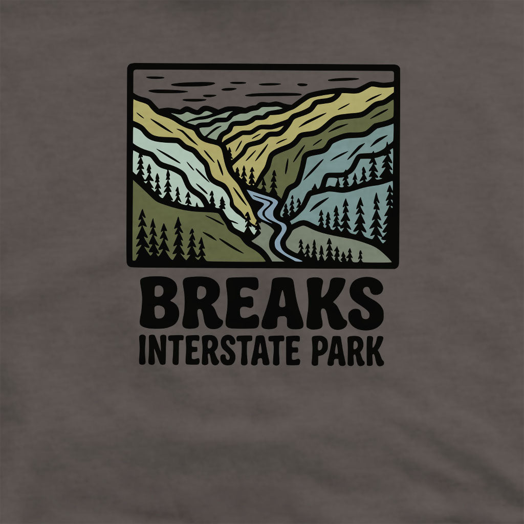Breaks Interstate Park Crewneck Sweatshirt Adventure and Outdoors Themed Sweatshirt