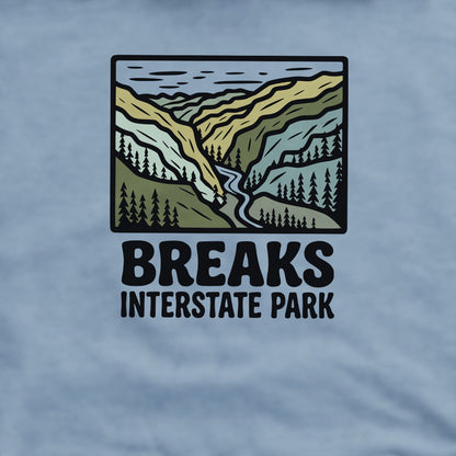 Breaks Interstate Park Crewneck Sweatshirt Adventure and Outdoors Themed Sweatshirt