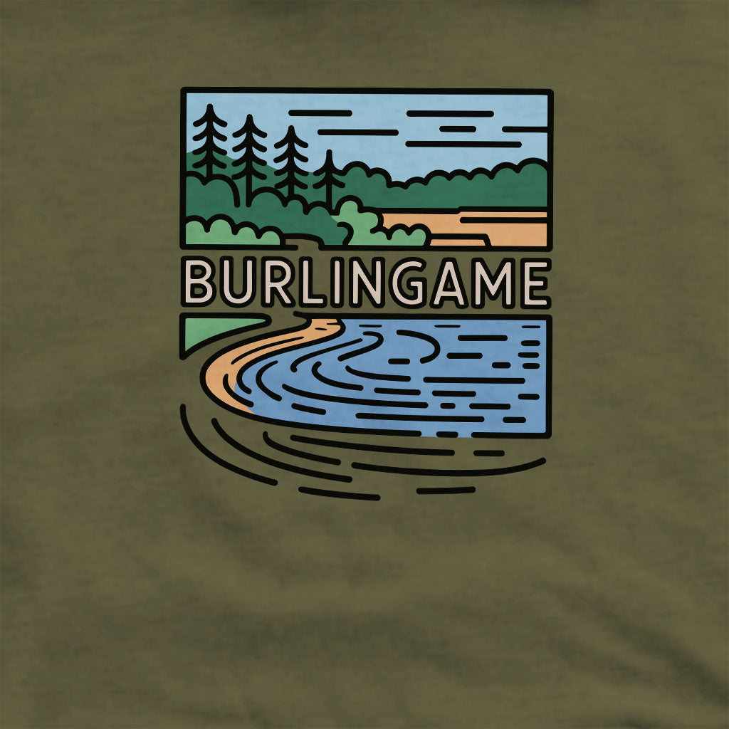 Burlingame State Park Crewneck Sweatshirt Adventure and Outdoors Themed Sweatshirt