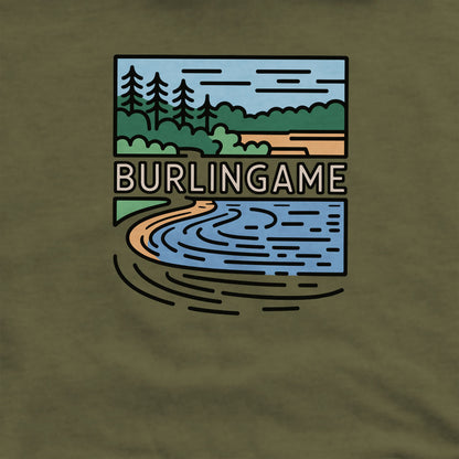 Burlingame State Park Crewneck Sweatshirt Adventure and Outdoors Themed Sweatshirt