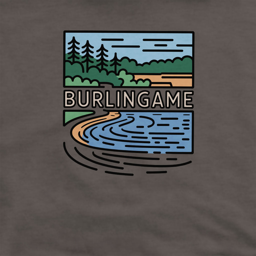 Burlingame State Park Crewneck Sweatshirt Adventure and Outdoors Themed Sweatshirt