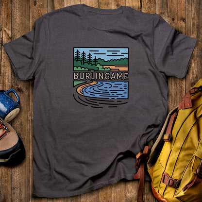 Burlingame State Park T-Shirt Dark Heather Adventure and Outdoors Themed T-Shirt
