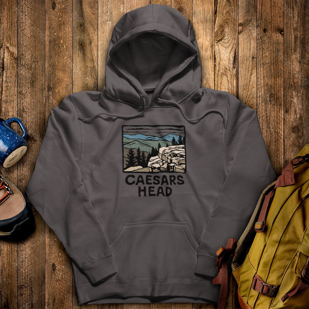 Caesars Head State Park Hoodie Charcoal Adventure and Outdoors Themed Hoodie