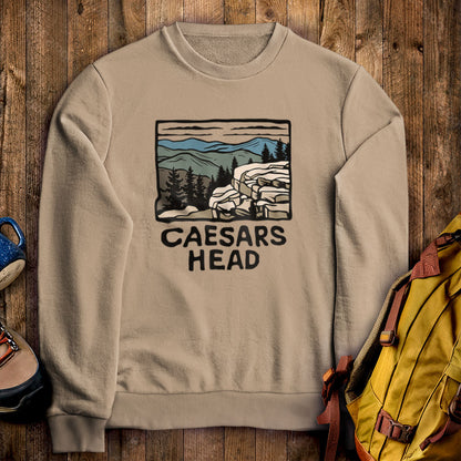 Caesars Head State Park Crewneck Sweatshirt Sand Adventure and Outdoors Themed Sweatshirt