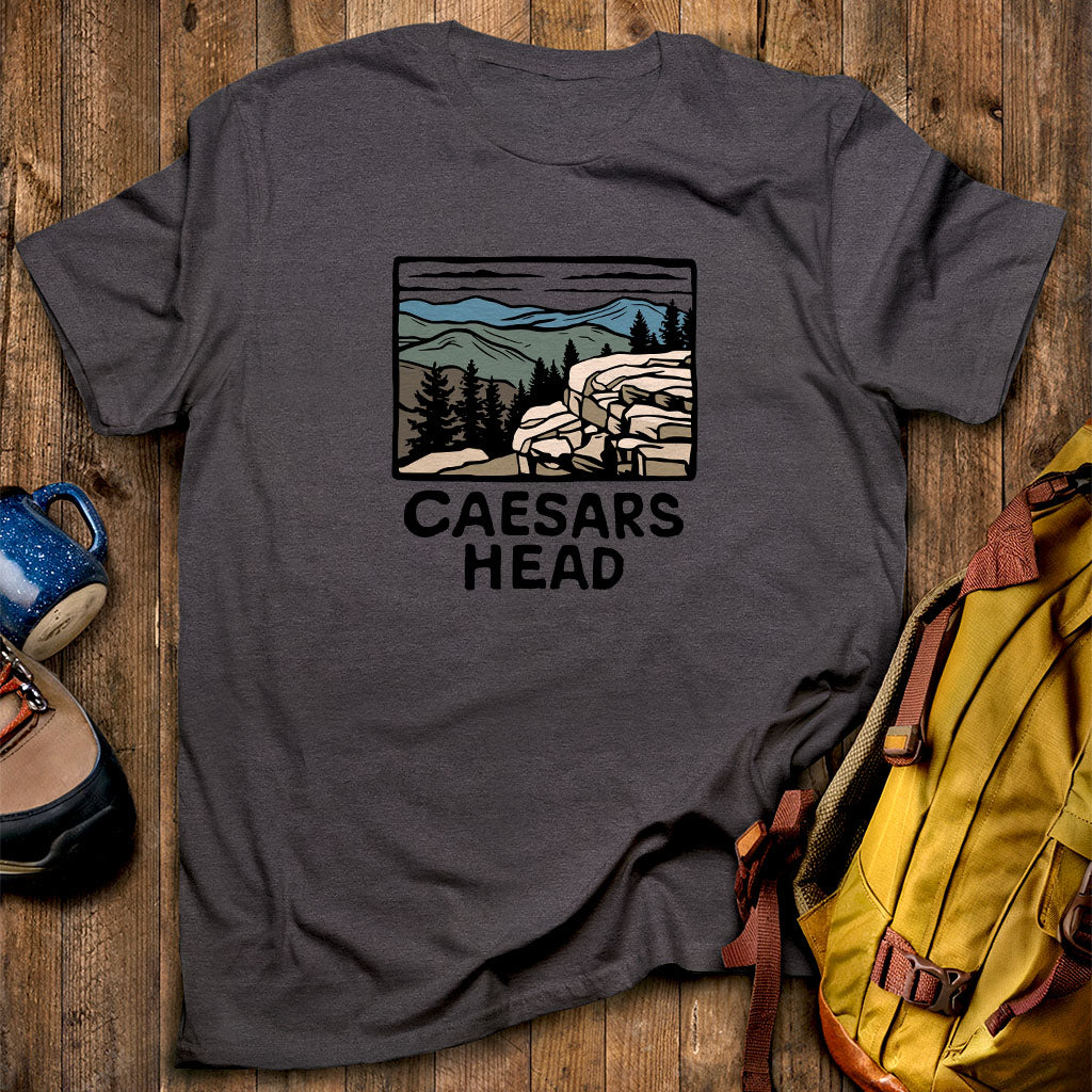 Caesars Head State Park T-Shirt Dark Heather Adventure and Outdoors Themed T-Shirt