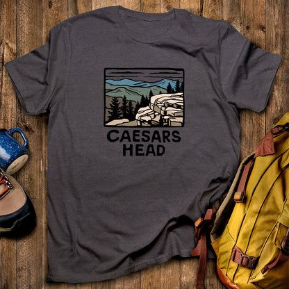 Caesars Head State Park T-Shirt Dark Heather Adventure and Outdoors Themed T-Shirt