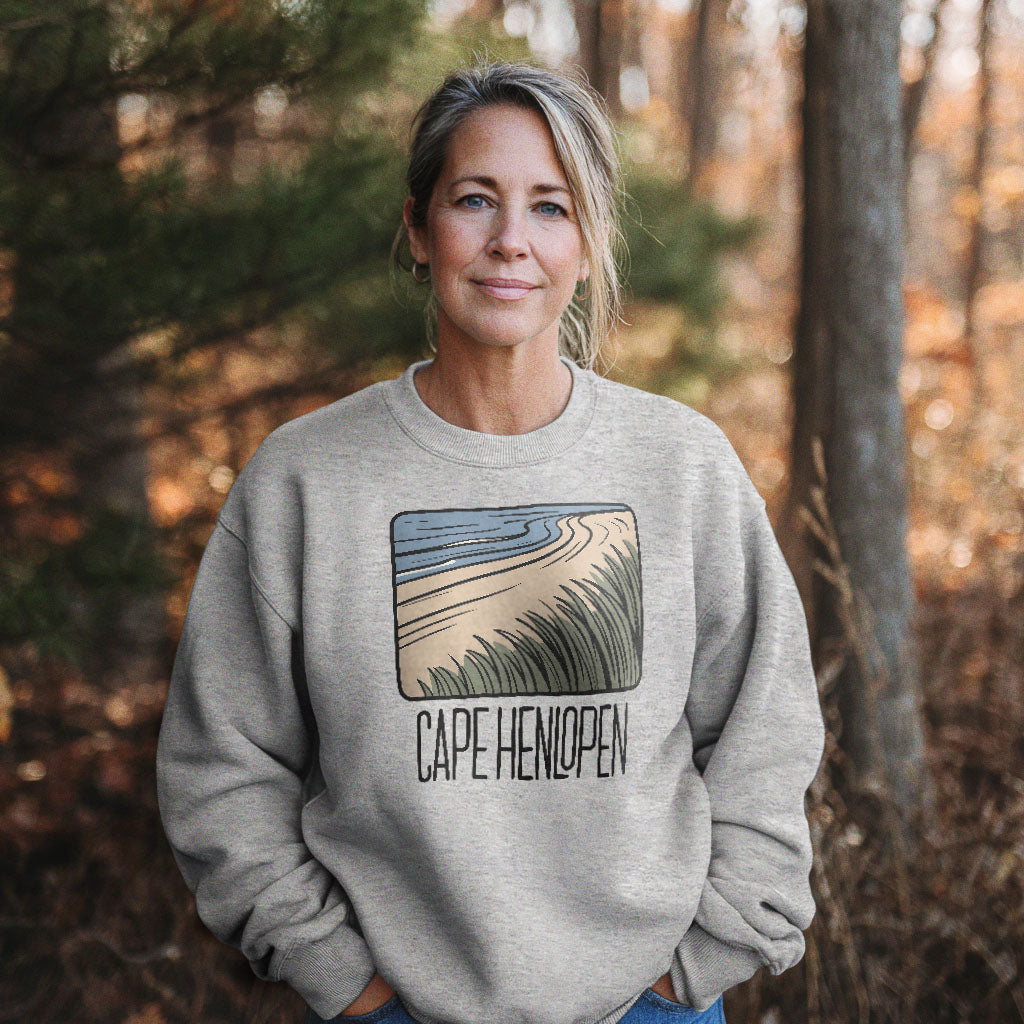 Cape Henlopen Crewneck Sweatshirt Adventure and Outdoors Themed Sweatshirt