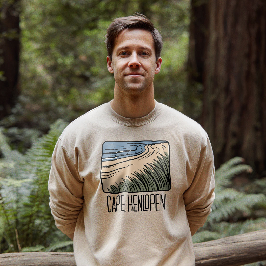 Cape Henlopen Crewneck Sweatshirt Adventure and Outdoors Themed Sweatshirt