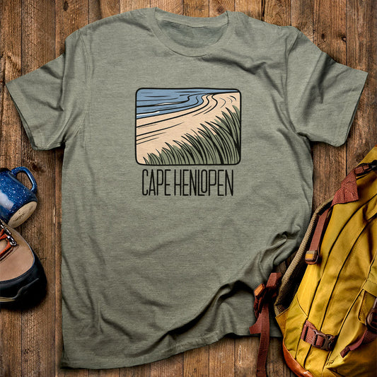 Cape Henlopen T-Shirt Heather Military Green Adventure and Outdoors Themed T-Shirt