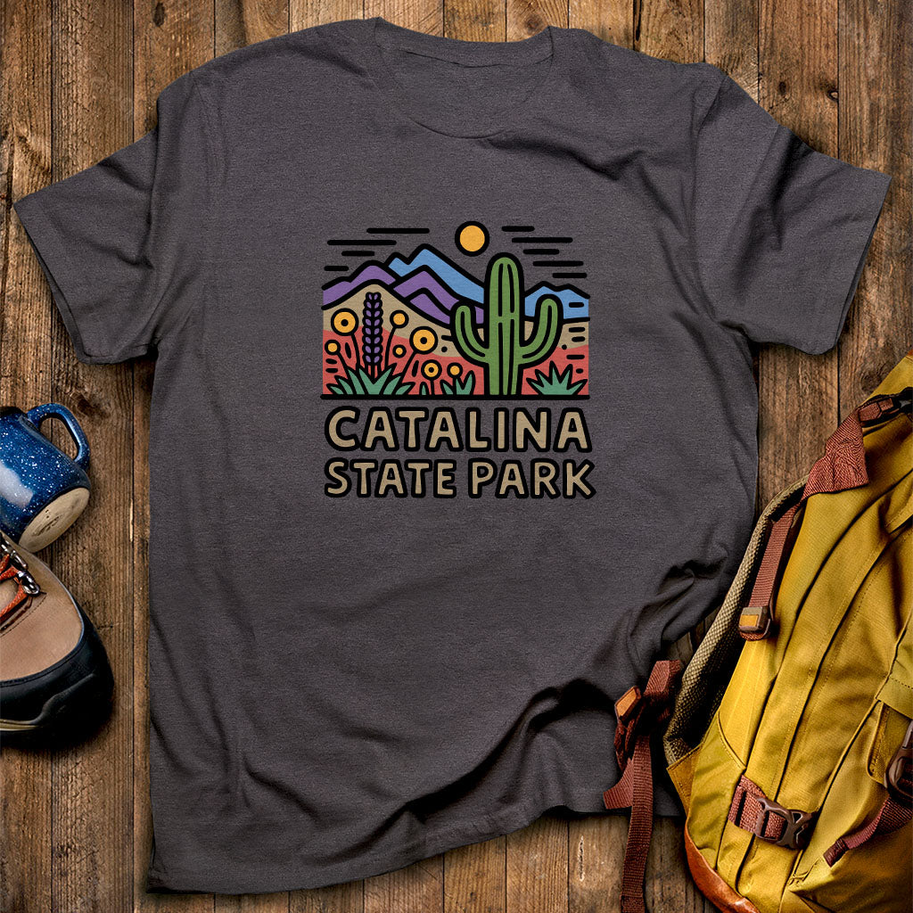 Catalina State Park T-Shirt Dark Heather Adventure and Outdoors Themed T-Shirt