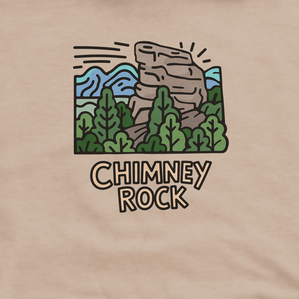 Chimney Rock Hoodie Adventure and Outdoors Themed Hoodie