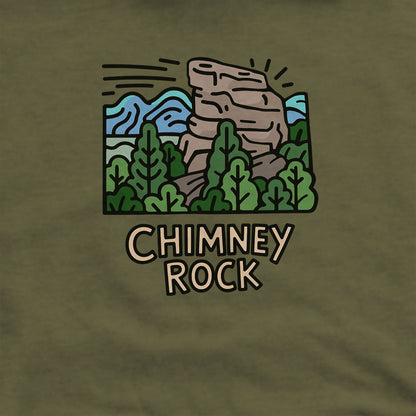 Chimney Rock Hoodie Adventure and Outdoors Themed Hoodie