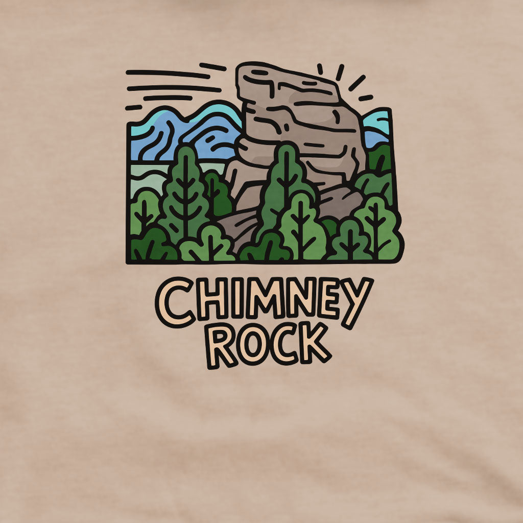 Chimney Rock Crewneck Sweatshirt Adventure and Outdoors Themed Sweatshirt