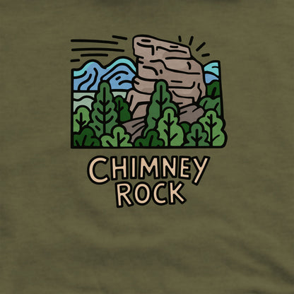 Chimney Rock Crewneck Sweatshirt Adventure and Outdoors Themed Sweatshirt