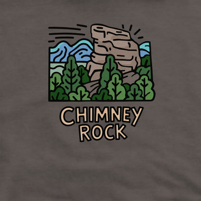 Chimney Rock Crewneck Sweatshirt Adventure and Outdoors Themed Sweatshirt