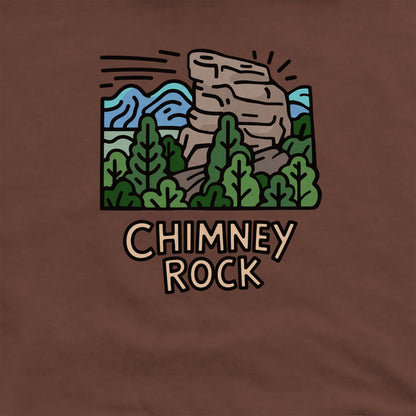 Chimney Rock Crewneck Sweatshirt Adventure and Outdoors Themed Sweatshirt