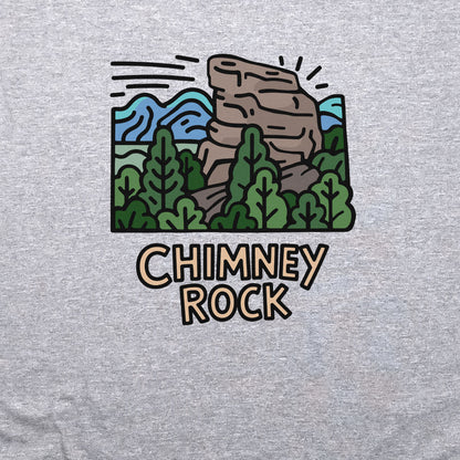 Chimney Rock Crewneck Sweatshirt Adventure and Outdoors Themed Sweatshirt