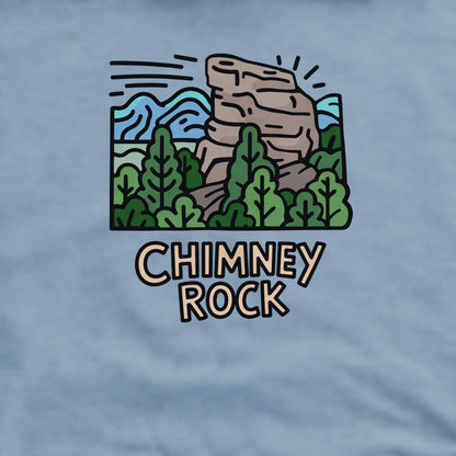 Chimney Rock Crewneck Sweatshirt Adventure and Outdoors Themed Sweatshirt