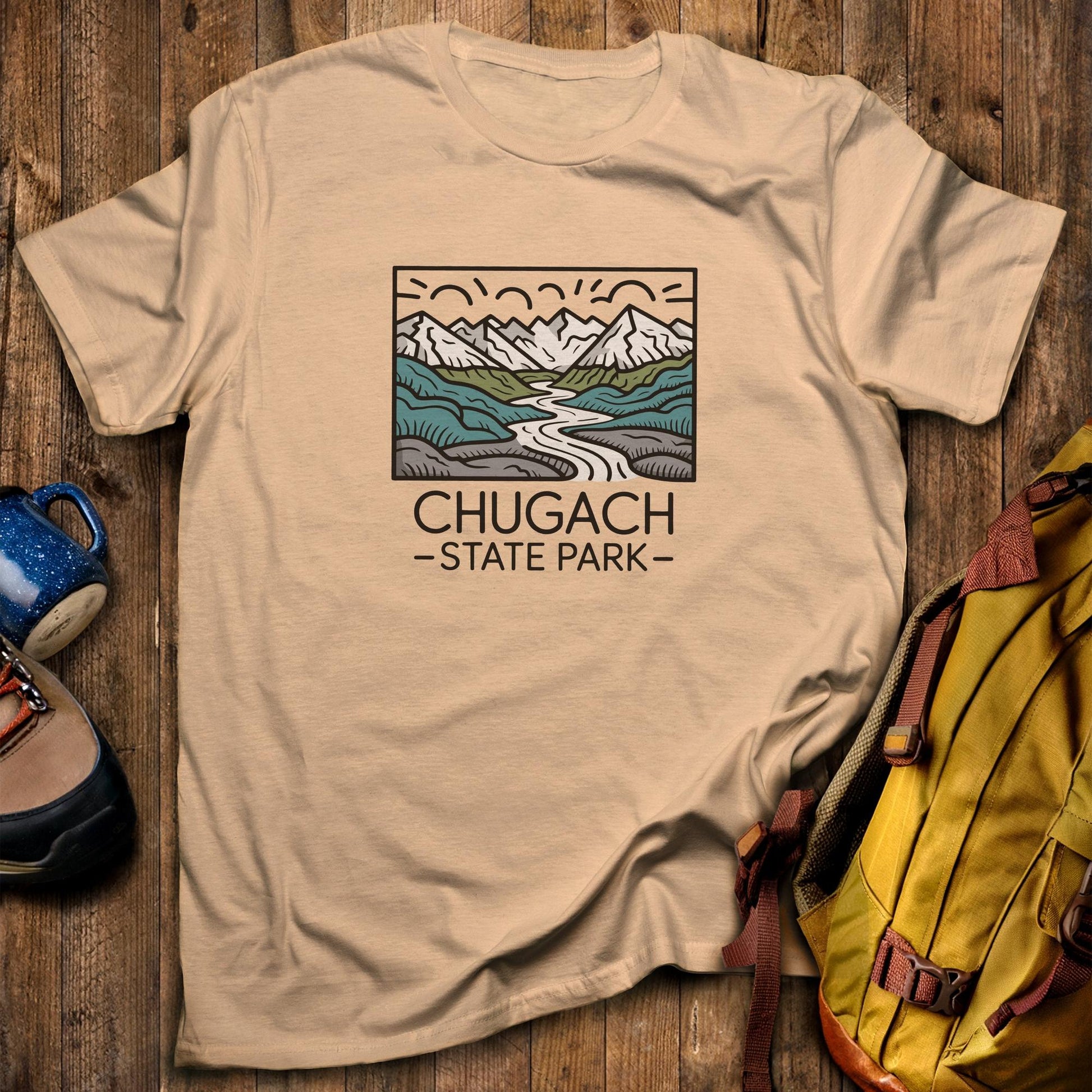 Chugach State Park T-Shirt Sand Adventure and Outdoors Themed T-Shirt