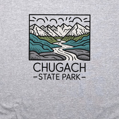 Chugach State Park Crewneck Sweatshirt Adventure and Outdoors Themed Sweatshirt
