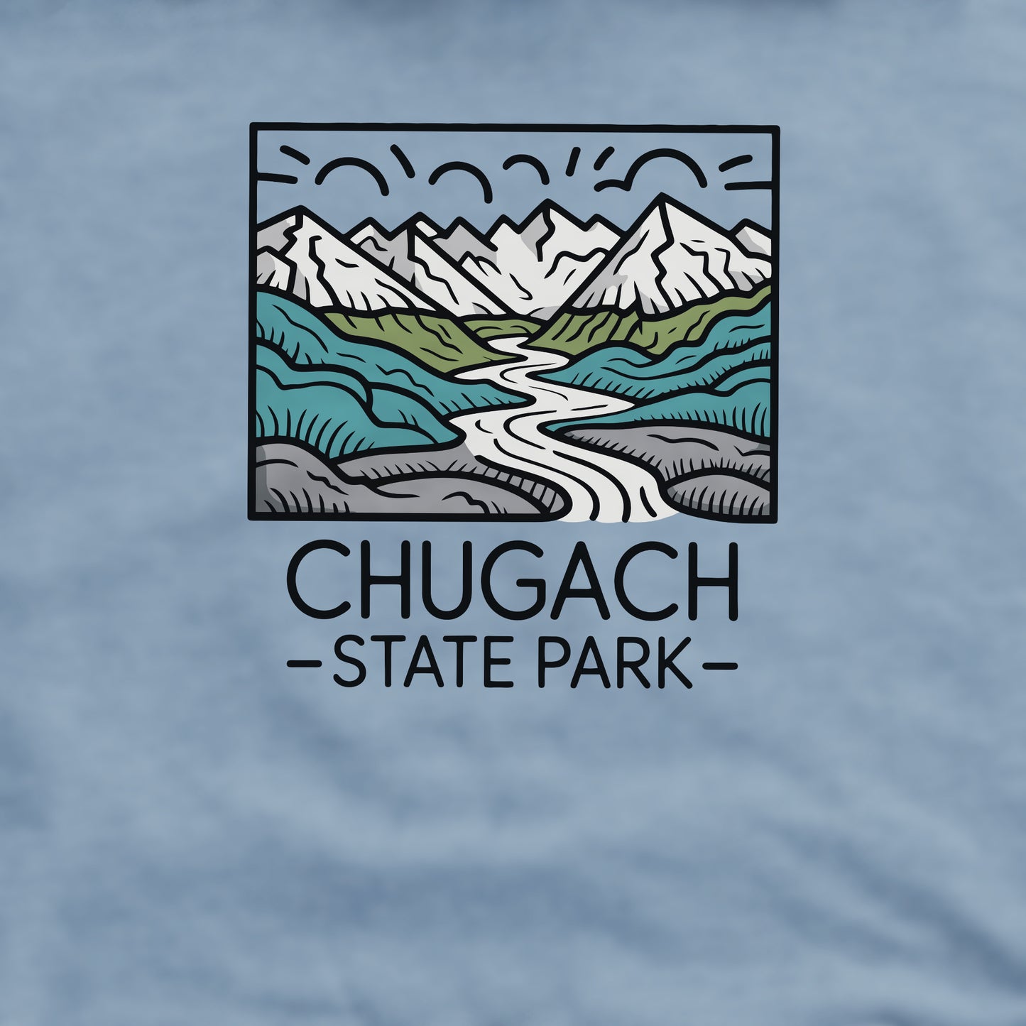 Chugach State Park Crewneck Sweatshirt Adventure and Outdoors Themed Sweatshirt