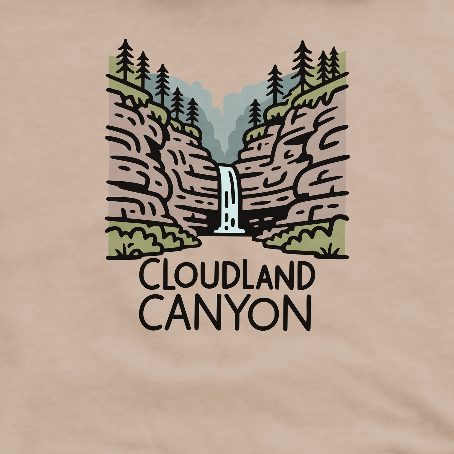 Cloudland Canyon State Park Crewneck Sweatshirt Adventure and Outdoors Themed Sweatshirt