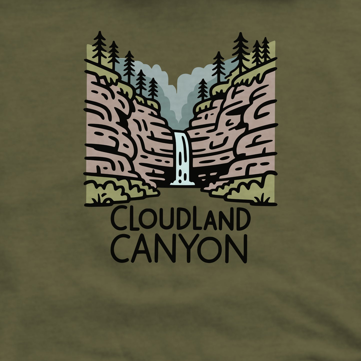 Cloudland Canyon State Park Crewneck Sweatshirt Adventure and Outdoors Themed Sweatshirt