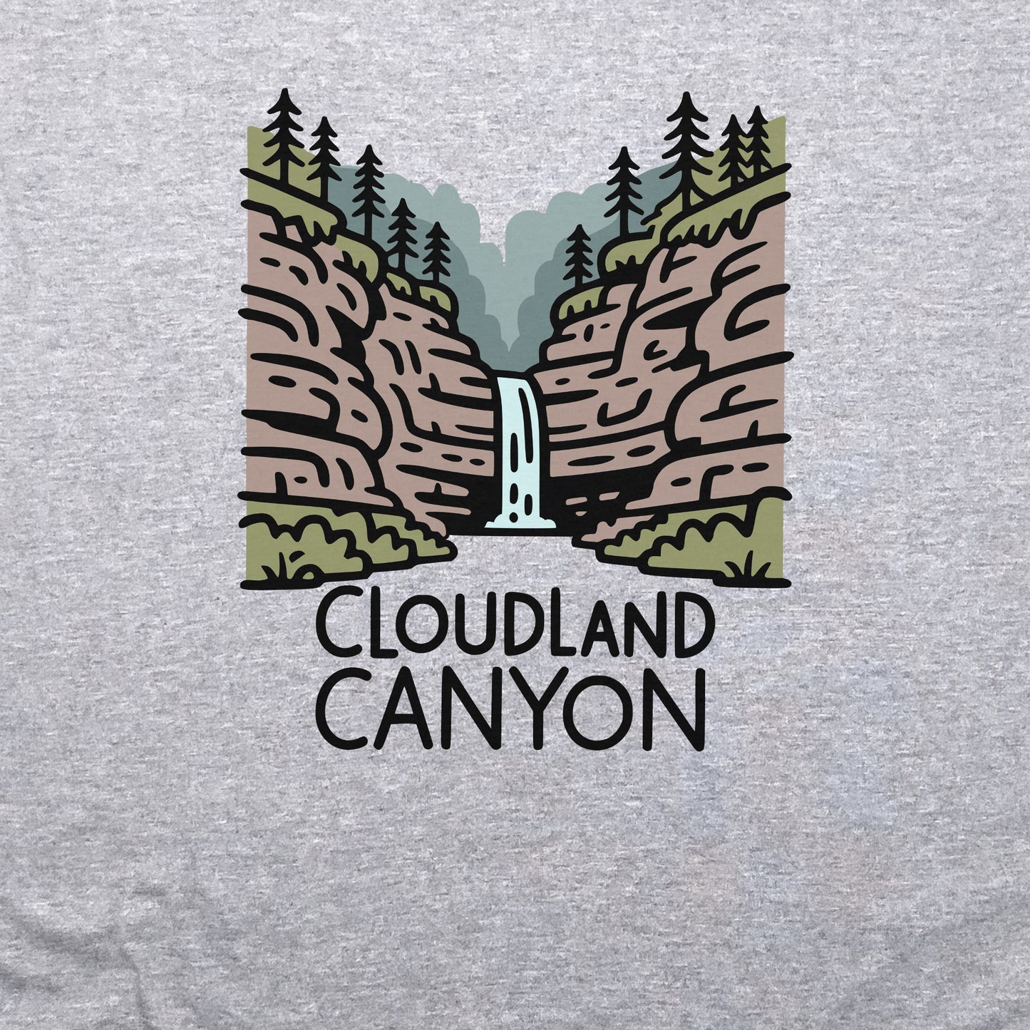Cloudland Canyon State Park Crewneck Sweatshirt Adventure and Outdoors Themed Sweatshirt