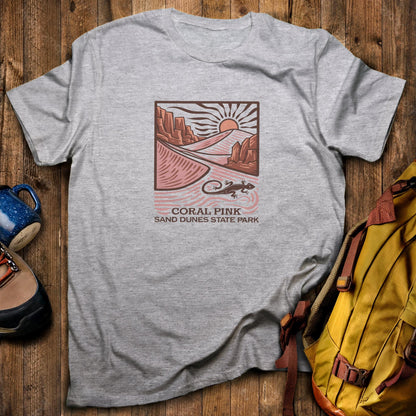 Coral Pink Sand Dunes State Park T-Shirt Sport Grey Adventure and Outdoors Themed T-Shirt