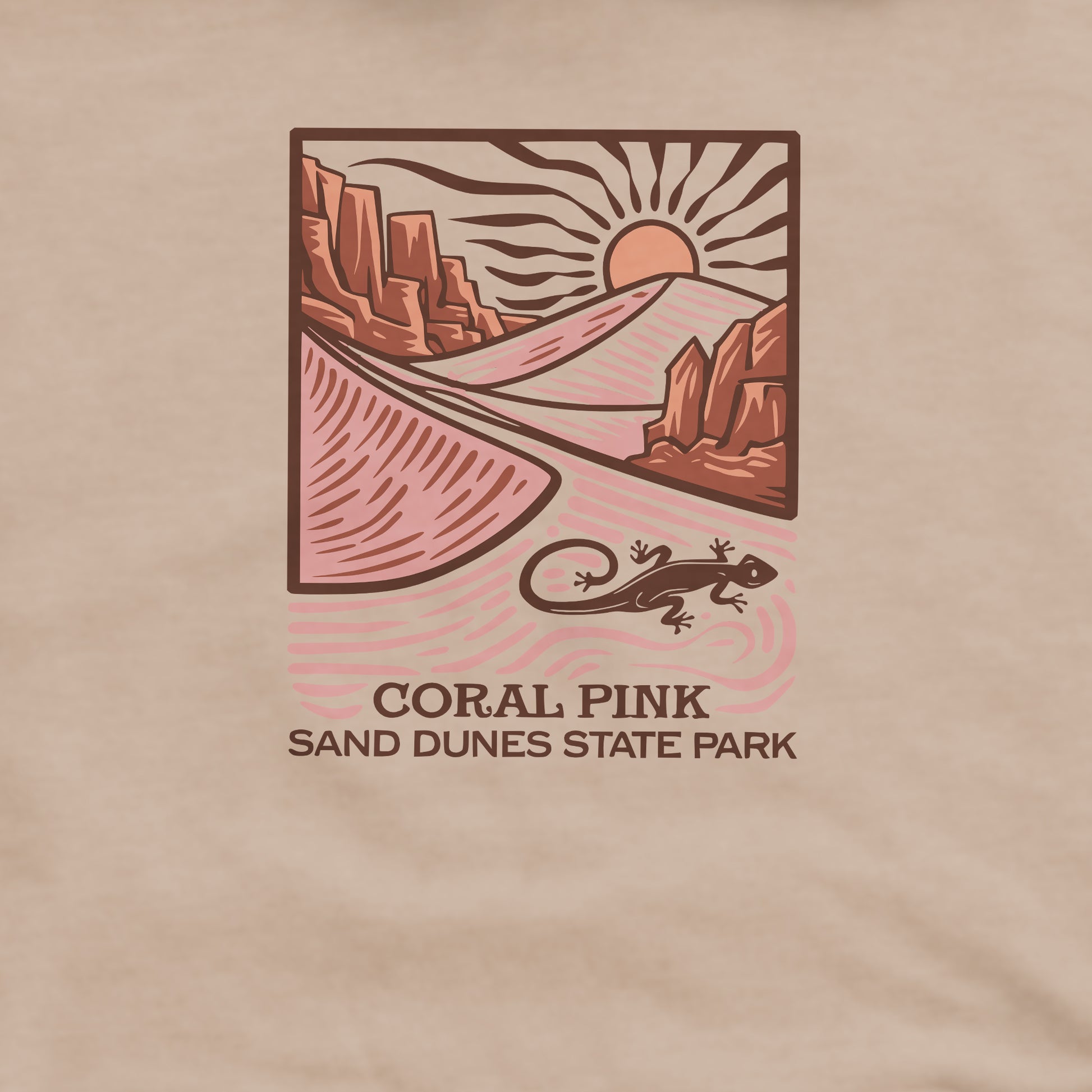 Coral Pink Sand Dunes State Park Crewneck Sweatshirt Adventure and Outdoors Themed Sweatshirt