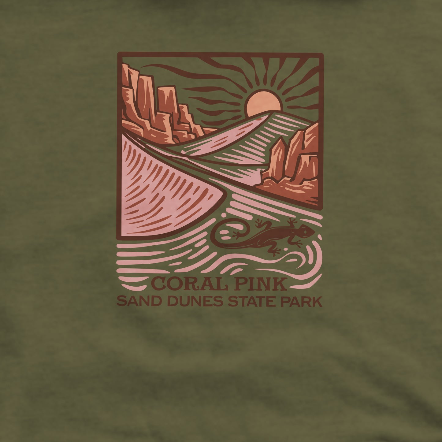 Coral Pink Sand Dunes State Park Crewneck Sweatshirt Adventure and Outdoors Themed Sweatshirt