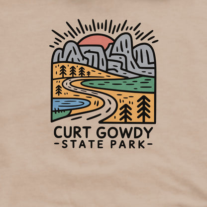 Curt Gowdy State Park Crewneck Sweatshirt Adventure and Outdoors Themed Sweatshirt