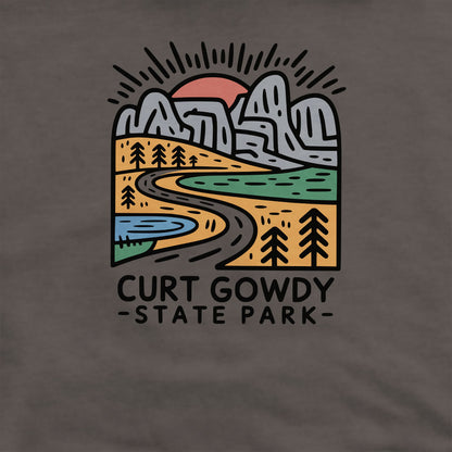 Curt Gowdy State Park Crewneck Sweatshirt Adventure and Outdoors Themed Sweatshirt